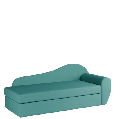 MATYLDA rošt, válenda celočalouněná, provedení pravé, látka BO 57 tyrkys